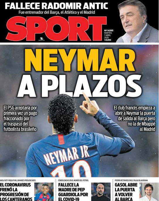 巴黎预清洗内马尔 巴萨引进希望大 皇马2021年再追姆巴佩