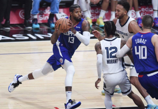 莫兰特砍28+8乔治41分 灰熊首发均上双120-114险胜快船 莫兰特砍28+8乔治41分 灰熊首发均上双120-114险胜快船