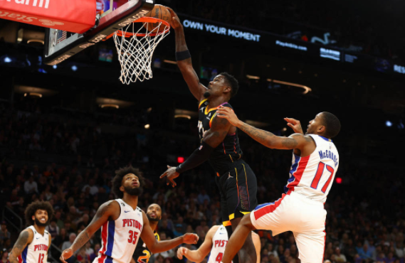 NBA-太阳108-102掀翻活塞收获3连胜 艾顿28+12 布克21+7+5 NBA-太阳108-102掀翻活塞收获3连胜 艾顿28+12 布克21+7+5