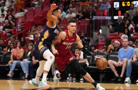 希罗26+8CJ仅13分 巴特勒18+4热火100-96逆转险胜鹈鹕 