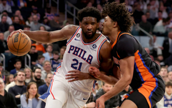 NBA-76人遭21分逆转97-108不敌尼克斯 恩比德31+14哈登砍准三双 