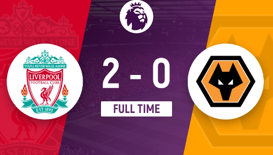 英超收官-利物浦2-0击败狼队锁定第3 克洛普完美告别