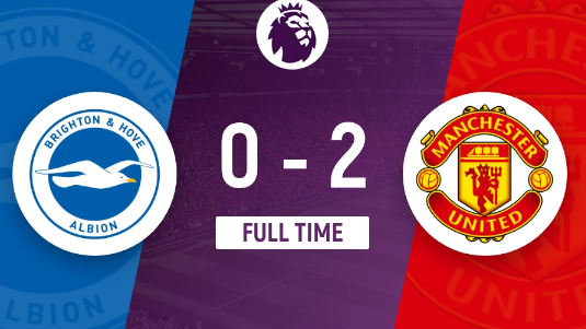 英超-曼联2-0完胜布莱顿联赛60分收官 达洛特霍伊伦破门