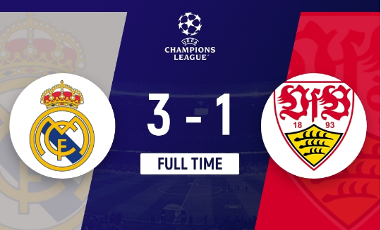 欧冠首轮-皇马3-1斯图加特迎开门红 姆巴佩&恩德里克皇马欧冠首球