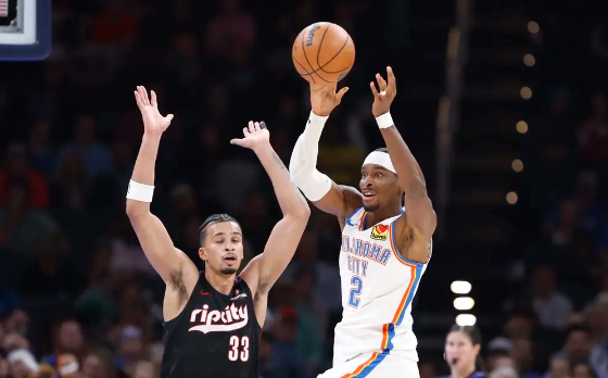 杰伦威30+8+7 哈滕复出13+14 夏普21分 雷霆胜开拓者止连败