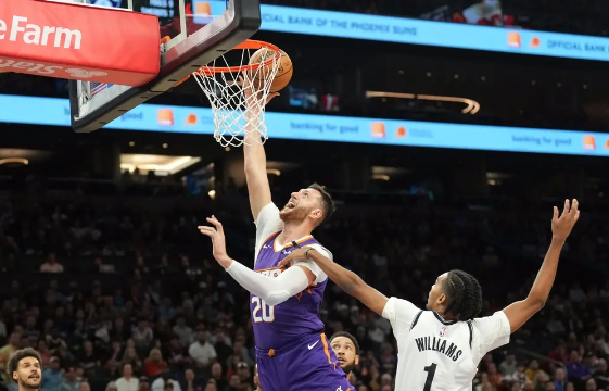 泰瑞斯-马丁8记三分 本西14+9+8 KD30+8 篮网客场力克太阳