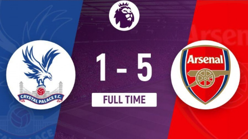 英超-水晶宫主场1-5阿森纳，热苏斯双响，萨卡伤退