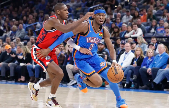 亚历山大29+8 哈登缺阵 科菲26分 雷霆逆转快船豪取13连胜