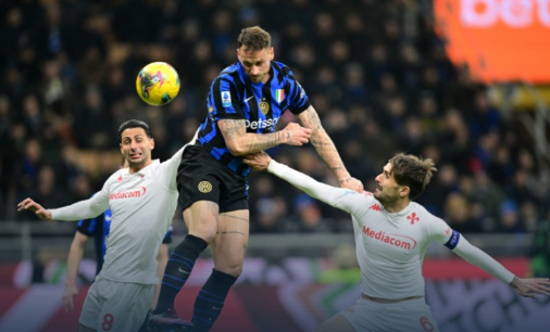 意甲-国米2-1战胜紫百合，阿瑙头槌建功，达米安送点