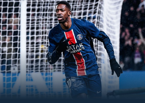 法甲-巴黎4-1里尔16分领跑 登贝莱、杜埃传射建功 法甲-巴黎4-1里尔16分领跑 登贝莱、杜埃传射建功