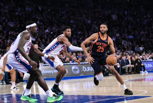 阿努诺比27+5 沙梅特6记三分 格莱姆斯26+5 尼克斯轻取76人